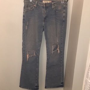 Distressed Levi jeans